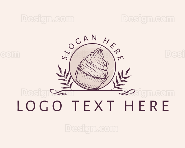 Cupcake Pastry Baker Logo