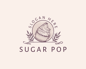 Cupcake Pastry Baker logo design