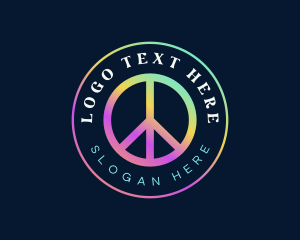 Peace Sign Symbol logo