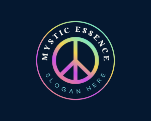 Peace Sign Symbol logo design