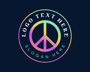 Peace Sign Symbol logo