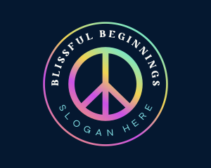 Peace Sign Symbol logo