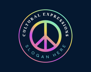 Peace Sign Symbol logo