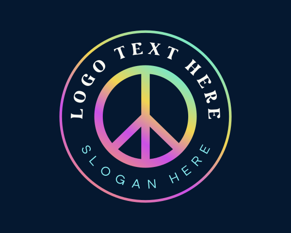 Peace Sign Symbol logo