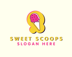 Ice Cream Cone Dessert logo