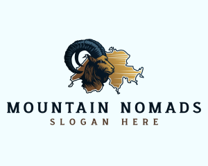 Switzerland Mountain Goat logo design