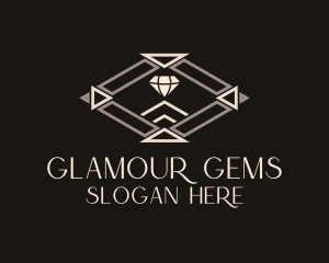 Diamond Jewelry Badge  logo design