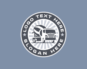 Concrete Truck Vehicle logo