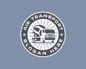 Concrete Truck Vehicle logo design