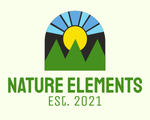 Sunset Nature Park  logo design