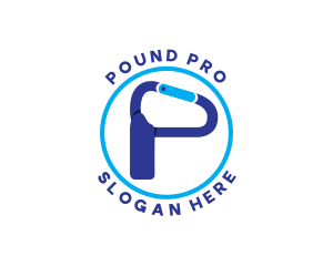 Hiking Hook Letter P logo design