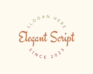 Apparel Script Business logo design