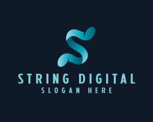 Digital Media Letter S  logo design