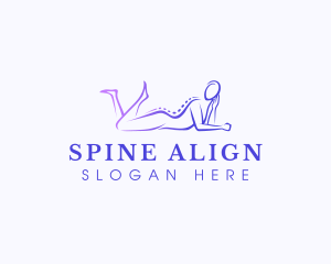 Woman Spa Massage logo design