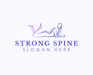 Woman Spa Massage logo design