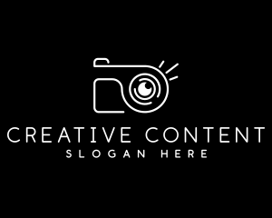 Modern Photo Camera logo design