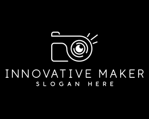 Modern Photo Camera logo design