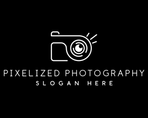 Modern Photo Camera logo design