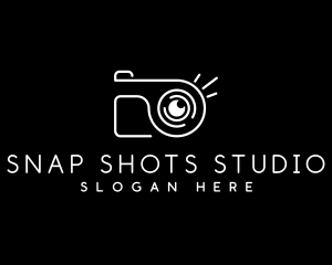 Modern Photo Camera logo design