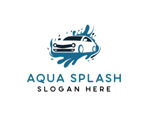 Car Wash Water Splash logo design