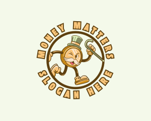 Money Coin Mascot logo design