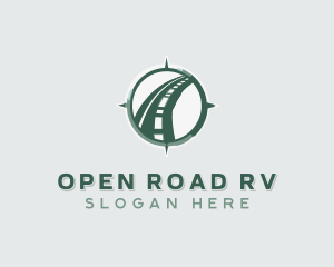 Road Highway Compass logo design