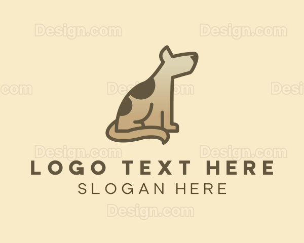 Brown Canine Dog Logo