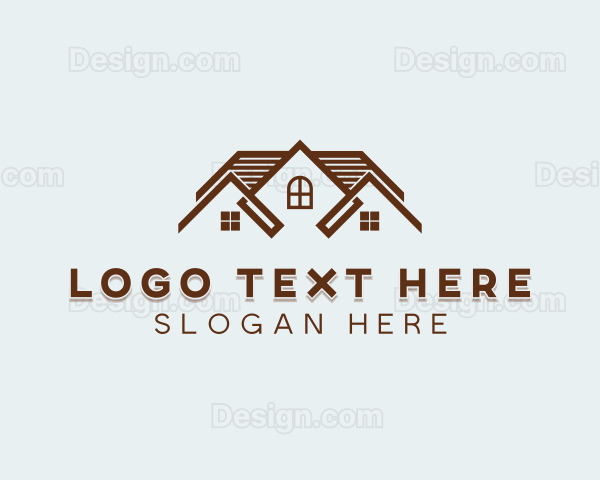 Roofing Renovation Contractor Logo