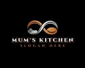 Spoon Fork Kitchen Infinity logo design