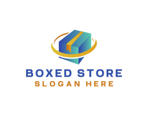 Imported Cargo Box Delivery logo design