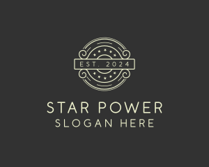 Star Emblem Badge logo design