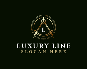 Luxury Compass Architecture logo design