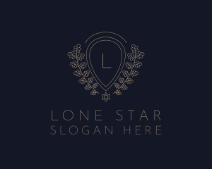 Wreath Star Medal logo design