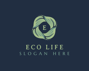 Organic Natural Leaves logo design