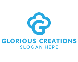 Pastry Cloud G logo design