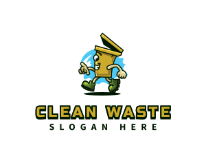 Garbage Bin Recycle logo
