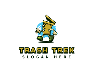 Garbage Bin Recycle logo