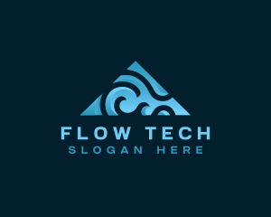 Generic Wave Fluid logo design