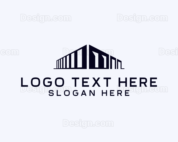 Warehouse Stockroom Logistics Logo