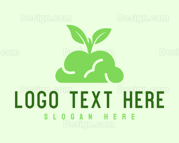 Green Plant Brain Logo