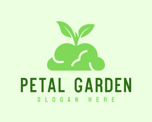 Green Plant Brain logo design