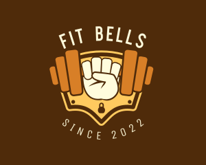 Crossfit Gym Dumbbell  logo design