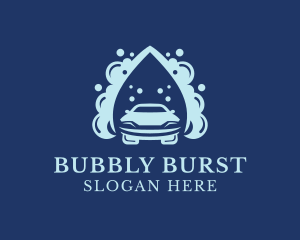 Water Bubbles Car Wash logo design