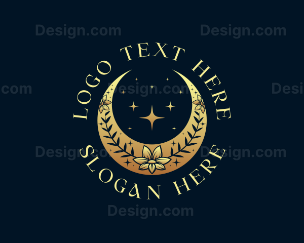 Luxury Lunar Flower Logo