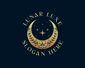 Luxury Lunar Flower logo