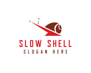 Arrow Snail Shell logo design