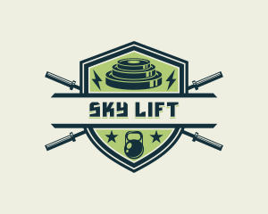 Gym Shield Bodybuilder logo design