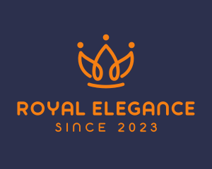 Elegant Flower Crown logo design