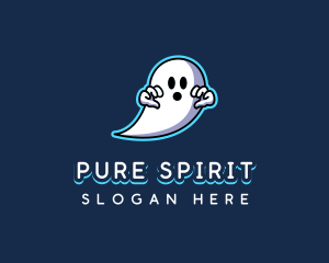 Ghost Haunted Spooky logo design