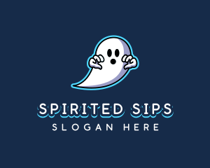 Ghost Haunted Spooky logo design